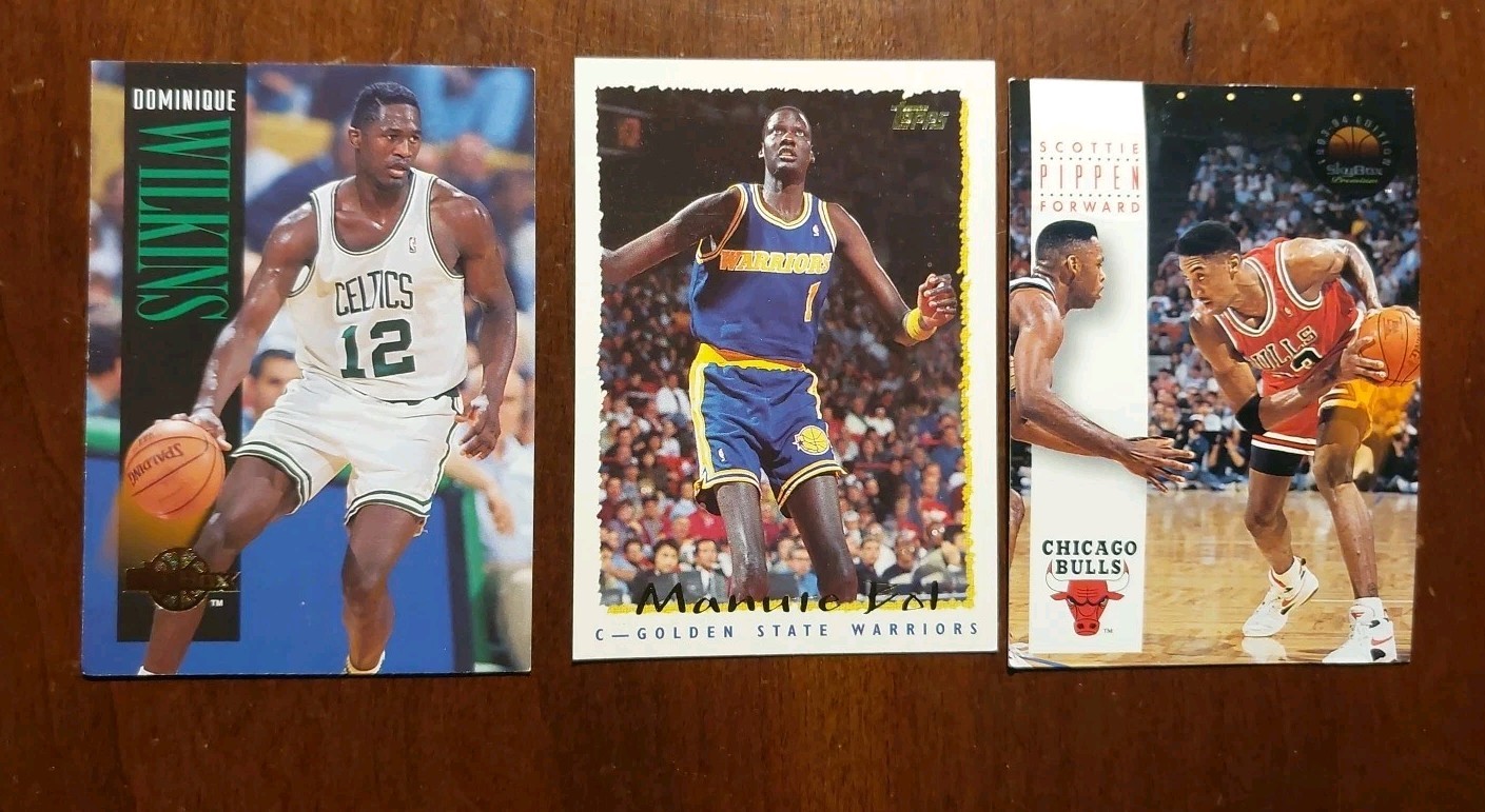 Scottie Pippen Chicago Bulls Dominique Wilkins Boston Celtics Manute Bol Warrior