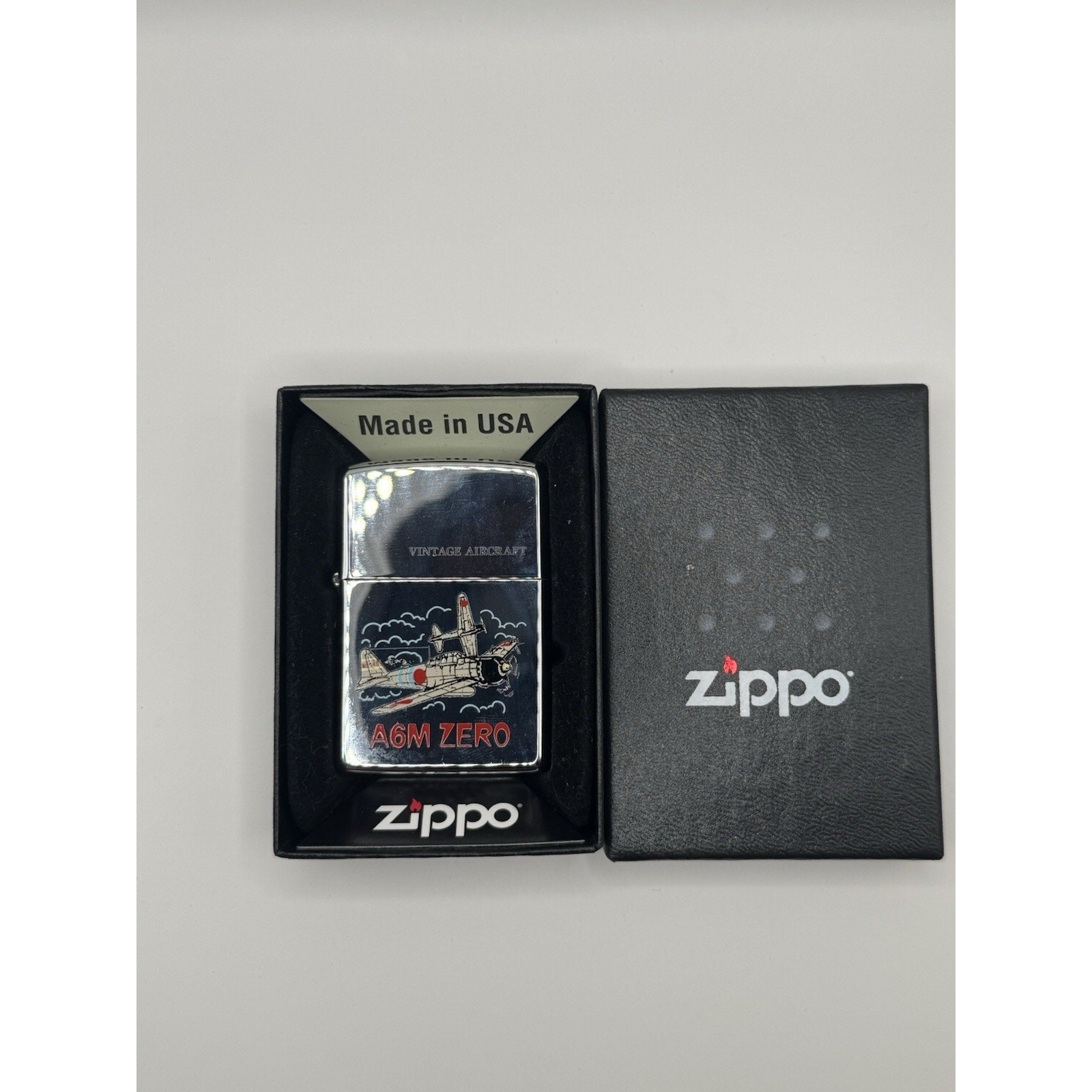 1993 Zippo Vintage Aircraft Series: A6M Zero New In Box Unfired Mint Condition