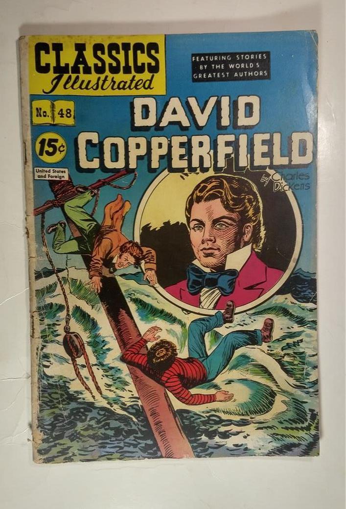 CLASSICS ILLUSTRATED 48 1951 DAVID COPPERFIELD CHARLES DICKENS HRN #87 G/VG 3.0 CLASSICS ILLUSTRATED 48 1951 DAVID COPPERFIELD CHARLES DICKENS HRN #87 G/VG 3.0