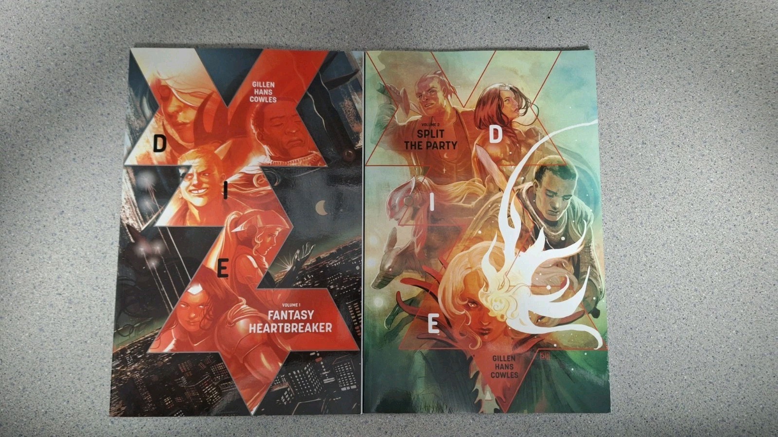 Die Vol. 1 & 2 TPB Graphic Novel LOT Set by Gillen, Hans, Cowles, Image Comics