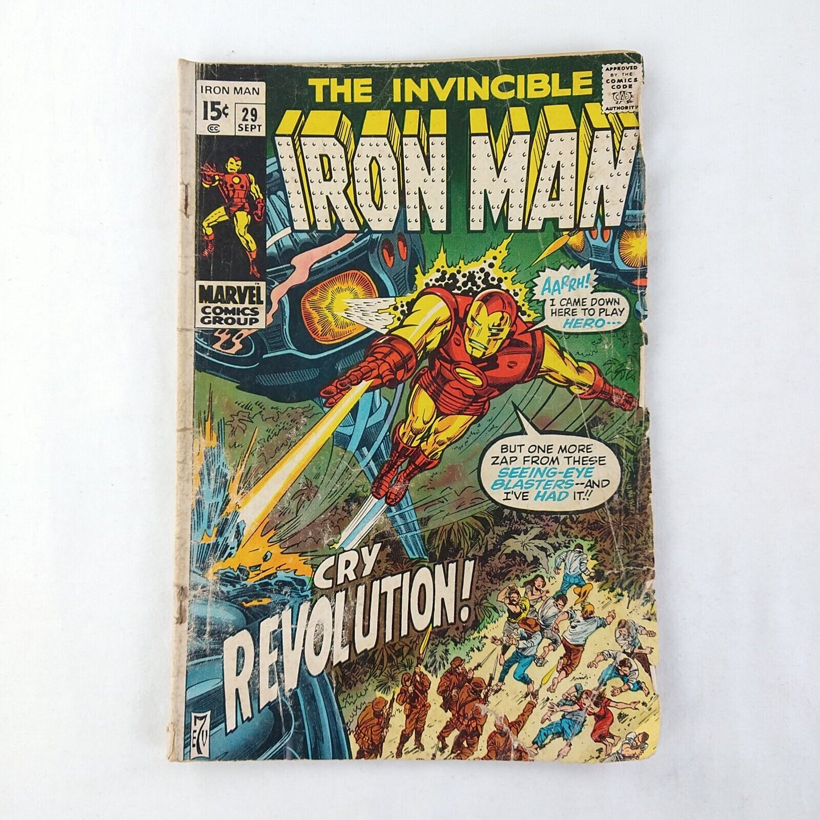 The Invincible Iron Man #29 1st Overseer Appearance Low Grade 1970 Marvel Comics