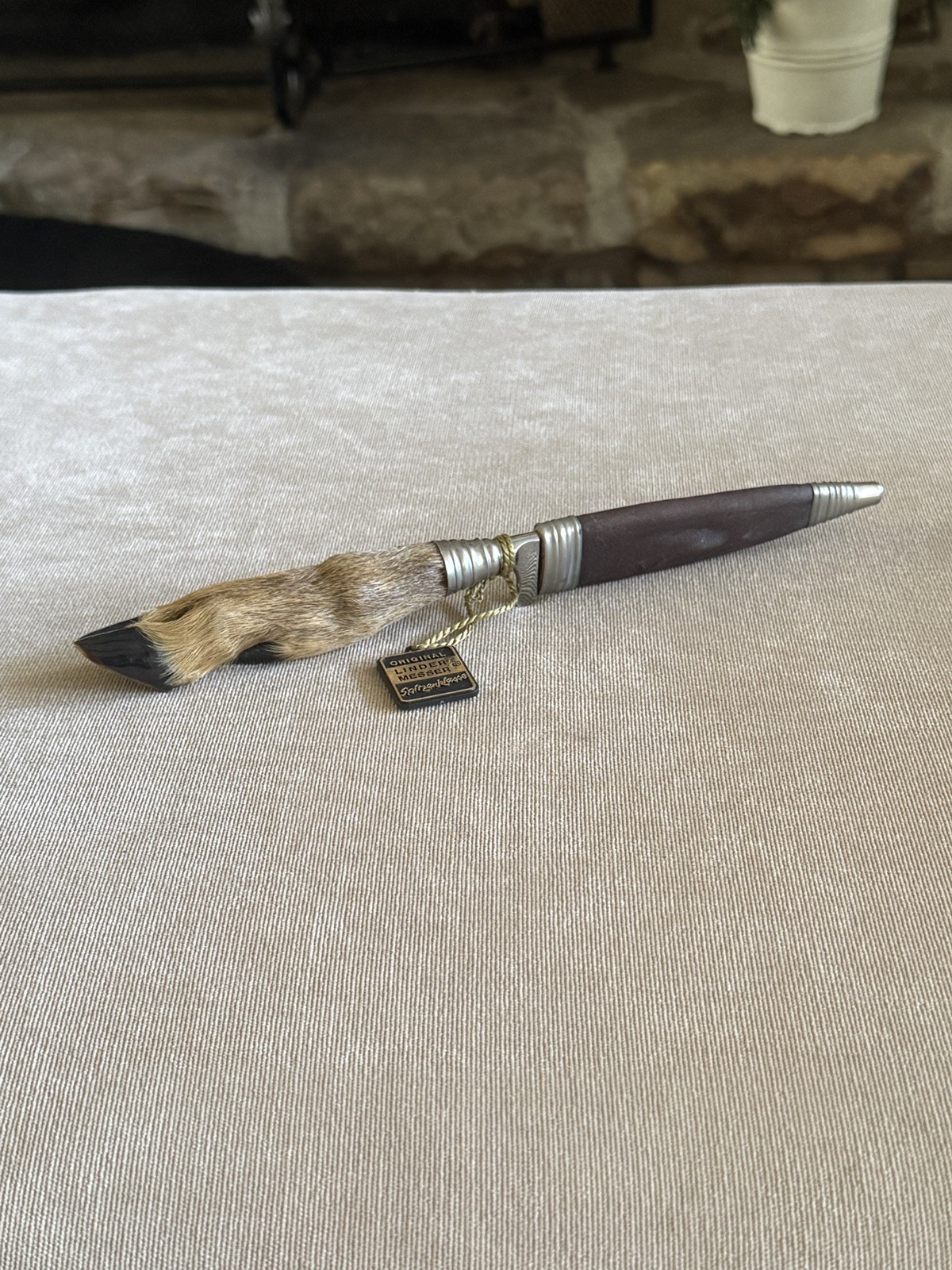 Vintage Linder Solingen Germany Rehwappen Deer Hoof Hunting Knife Spitzenklasse
