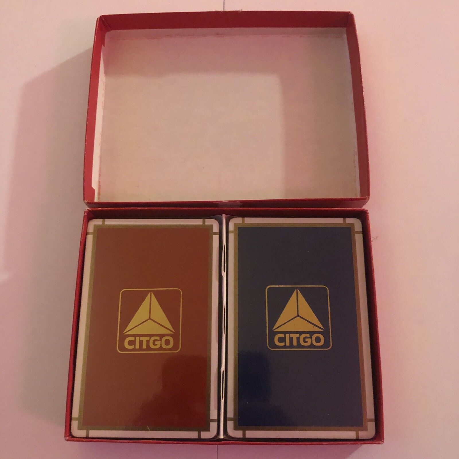 Vintage CITGO Playing Cards Decks: New Old Stock Original Box Sealed 2 Pack Set