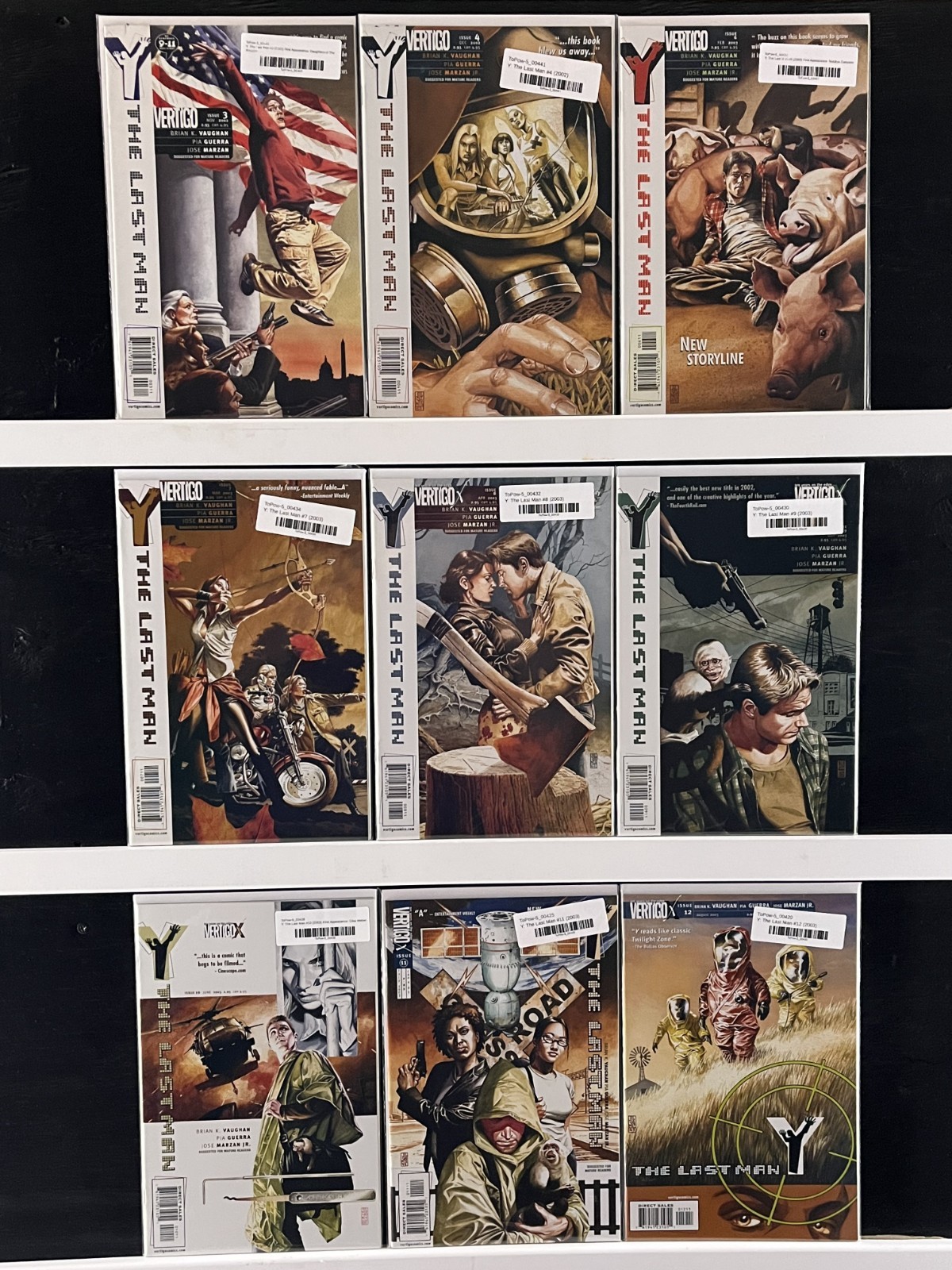 Y The Last Man DC Vertigo Comic Lot Brian K Vaughan – 31 Issues