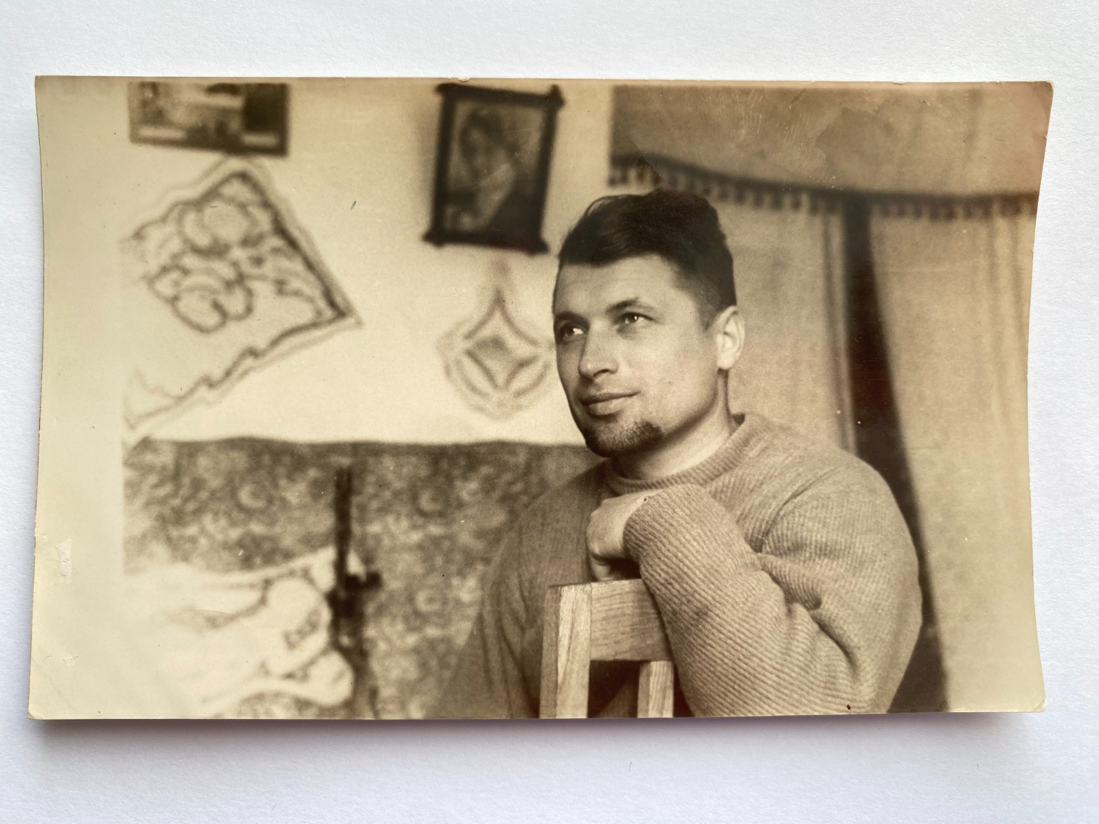 Handsome young man affectionate guy gay interest Vintage Photo