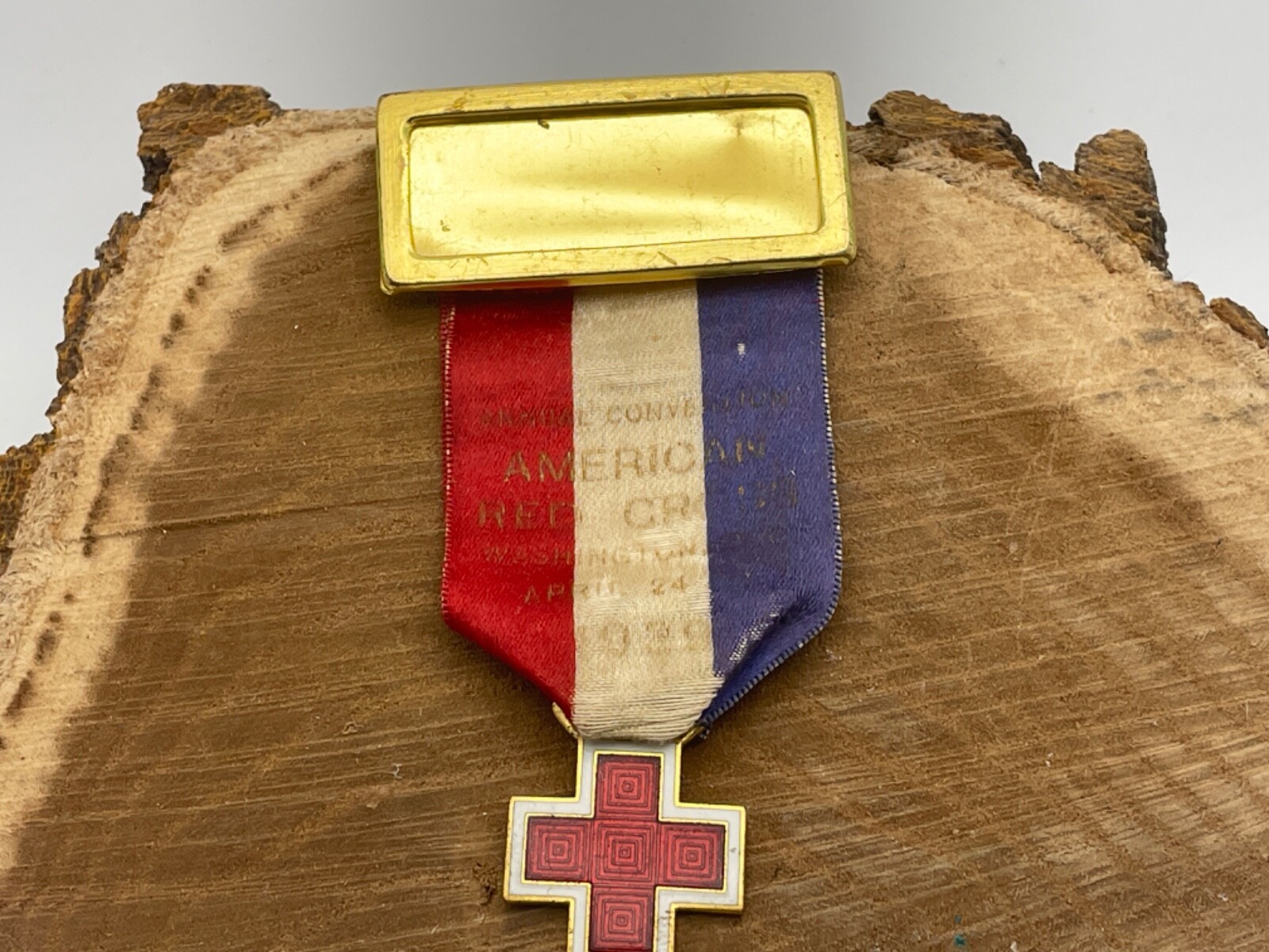 Antique American Red Cross Annual Convention Ribbon & Medal 1939--2156.24 Antique American Red Cross Annual Convention Ribbon & Medal 1939--2156.24