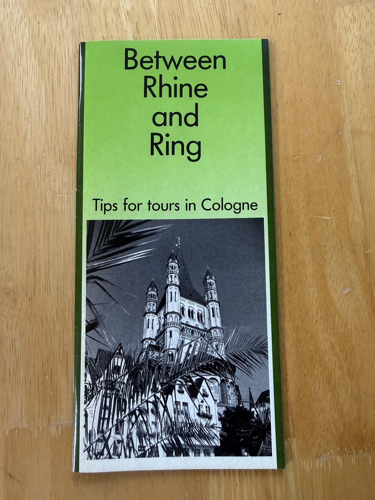 Vintage Between Rhine And Ring Cologne Travel Guide Brochure Germany Map