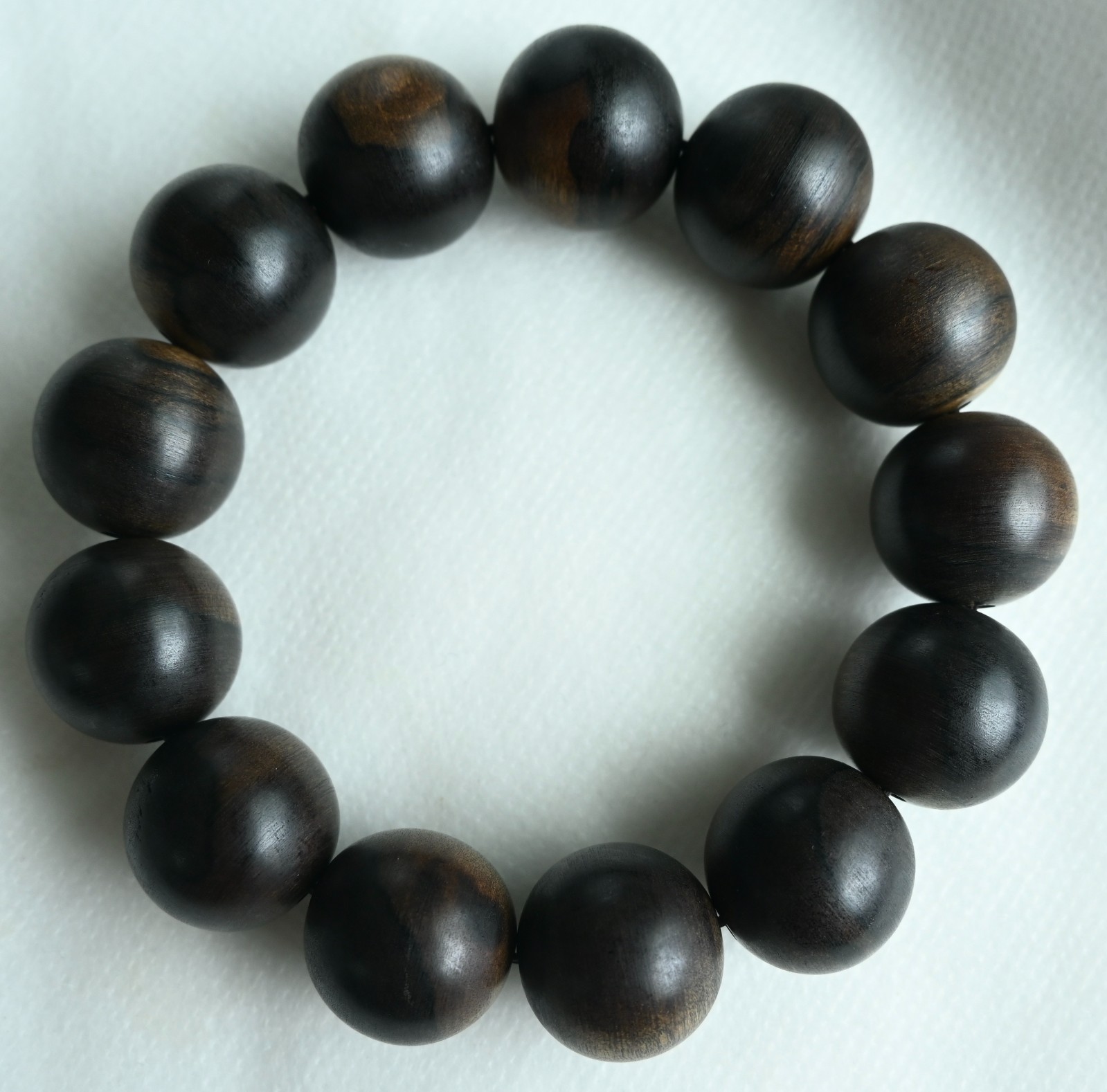 TOP Vietnamese Shensui Agarwood Bracelet  Prayerbeads 50g 17mm Aquilaria 沉香 沈水