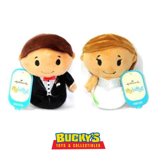 Bride and Groom Hallmark itty bittys Wedding Couple Plush Set
