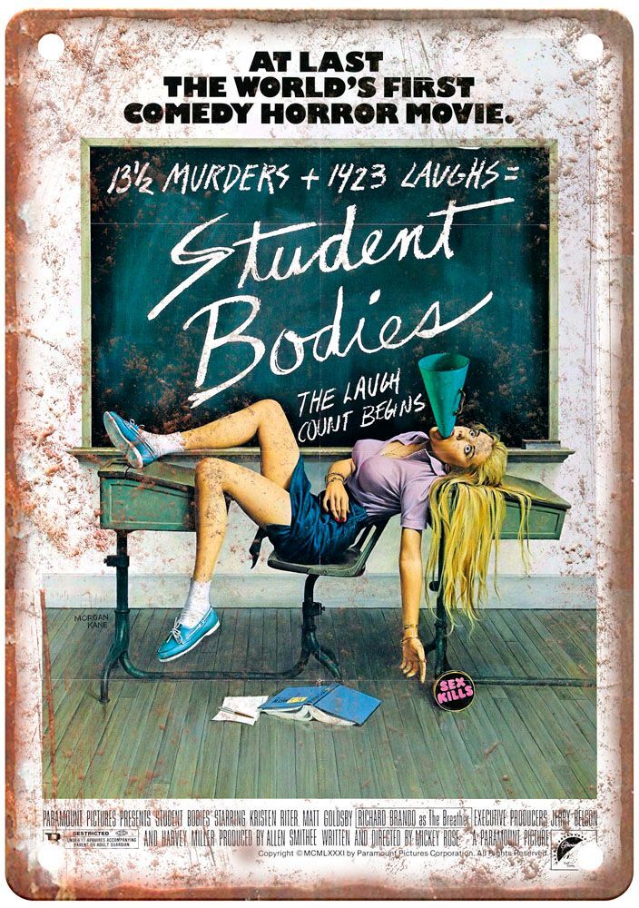 Student Bodies Vintage Movie Poster Old Retro Look Metal Sign MP4295 Student Bodies Vintage Movie Poster Old Retro Look Metal Sign MP4295