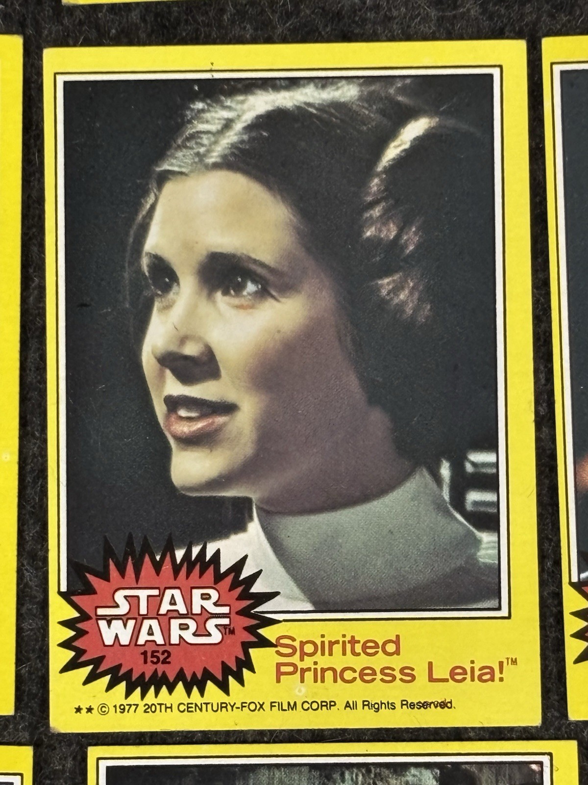 1977 topps STAR WARS yellow lot of 28 cards