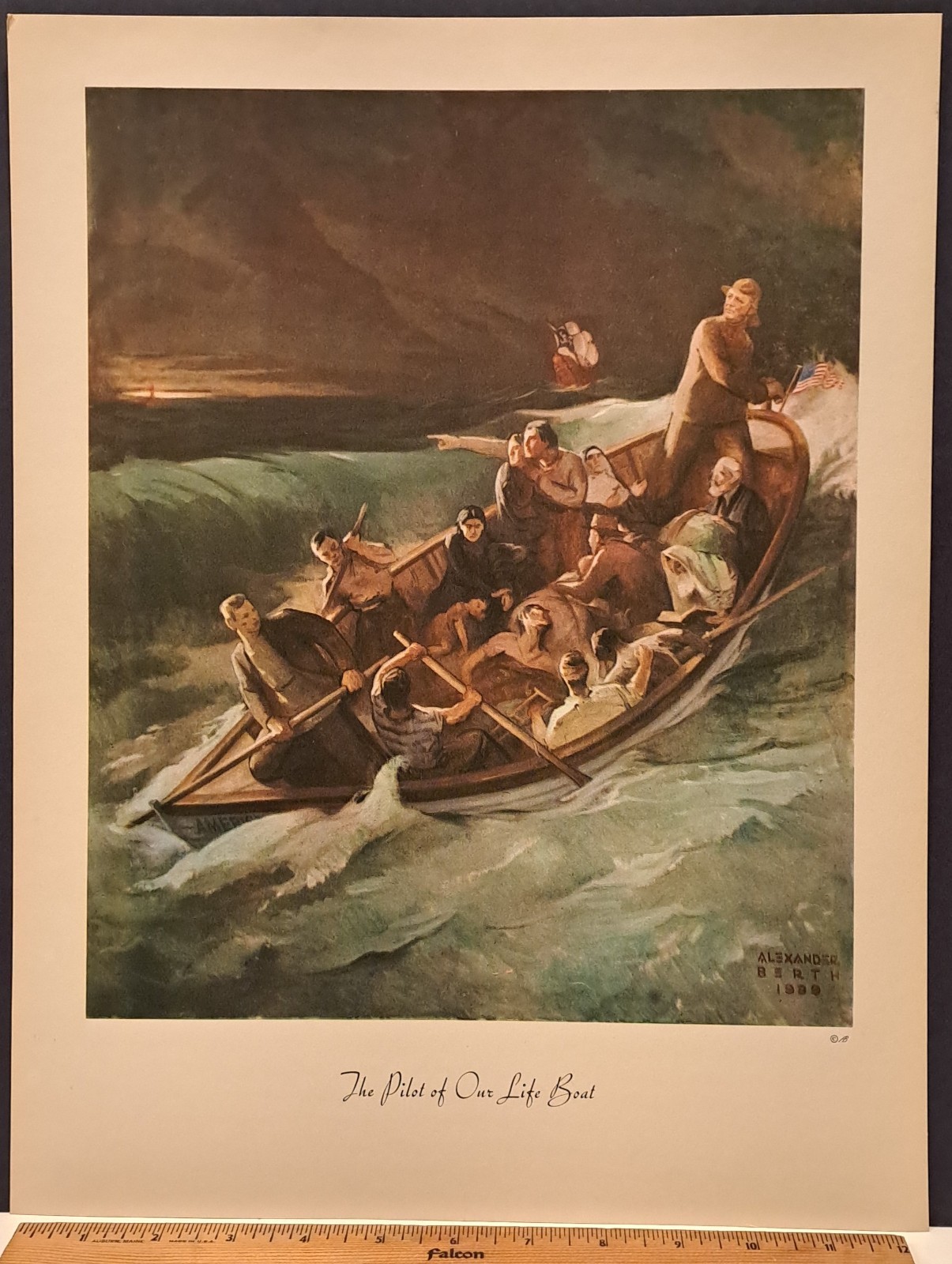 1939 LIFE BOAT PILOT RARE FRANKLIN DELANO ROOSEVELT NAZI SHIP ALEXANDER BERTH
