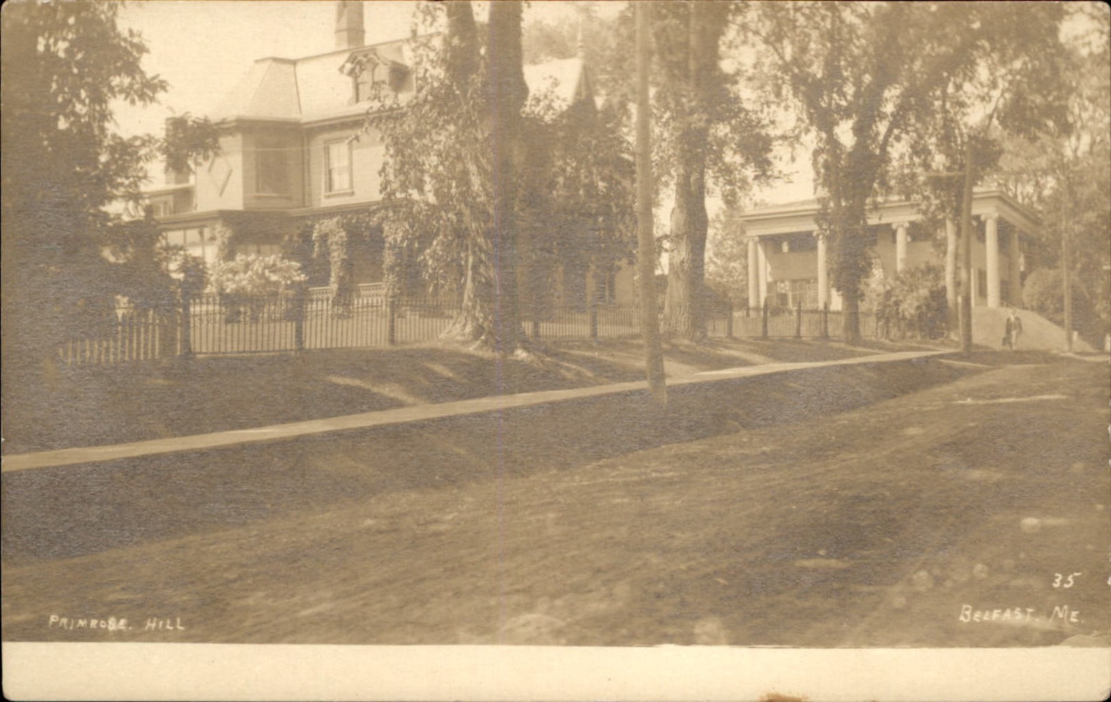 Belfast Maine ME Primrose Hill c1900s-10s Real Photo Vintage Postcard bhn