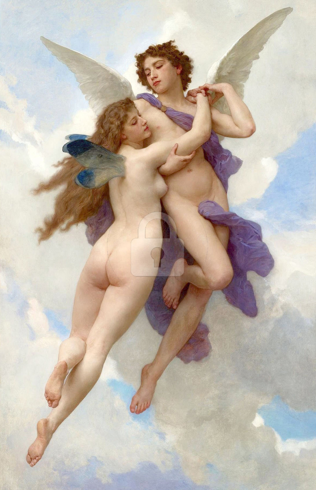 L\'Amour et Psych (1899), William-Adolphe Bouguereau *Art Postcard*