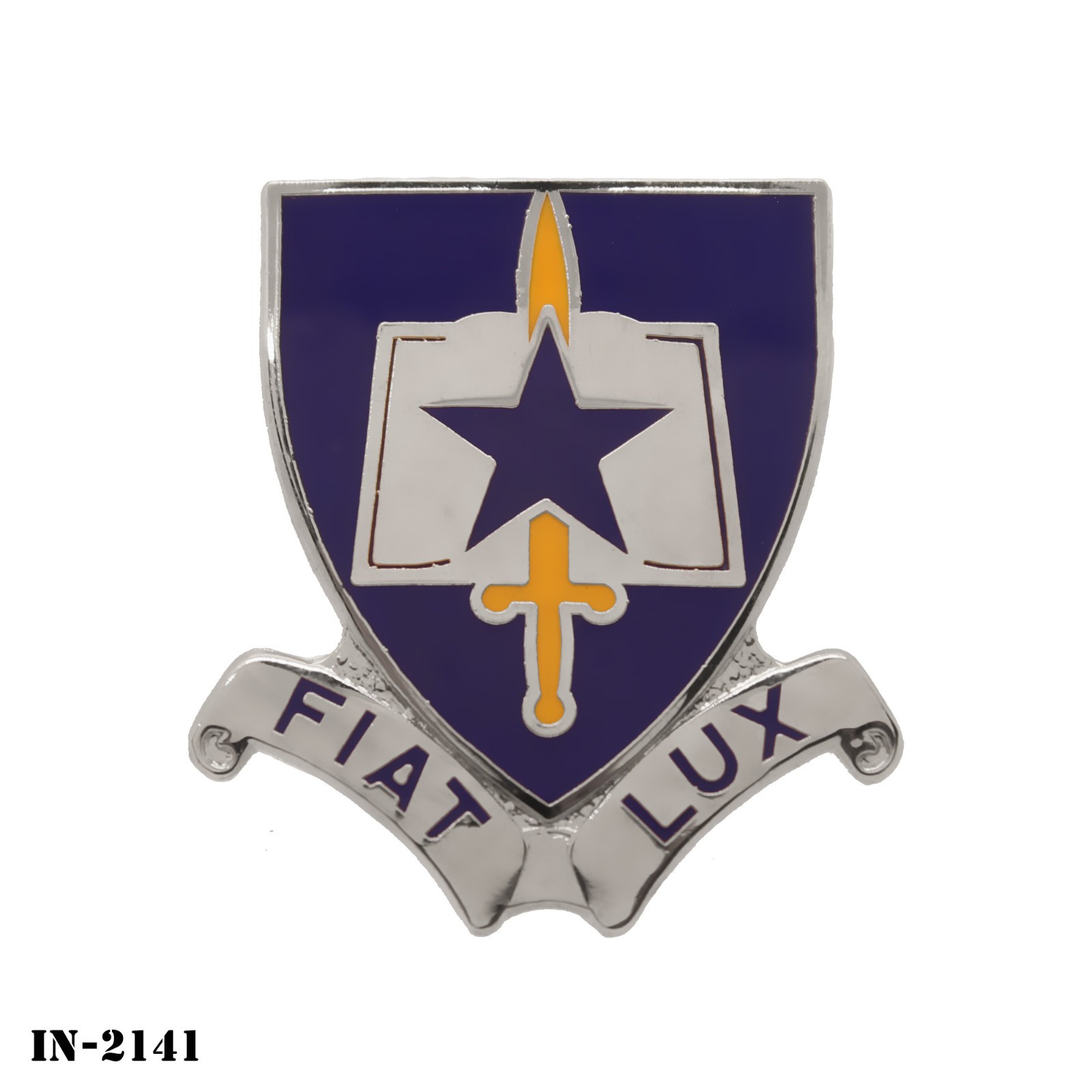 Bishop College ~ Fiat Lux ~ US Army ROTC DUI Crest Pin NEW Bishop College ~ Fiat Lux ~ US Army ROTC DUI Crest Pin NEW