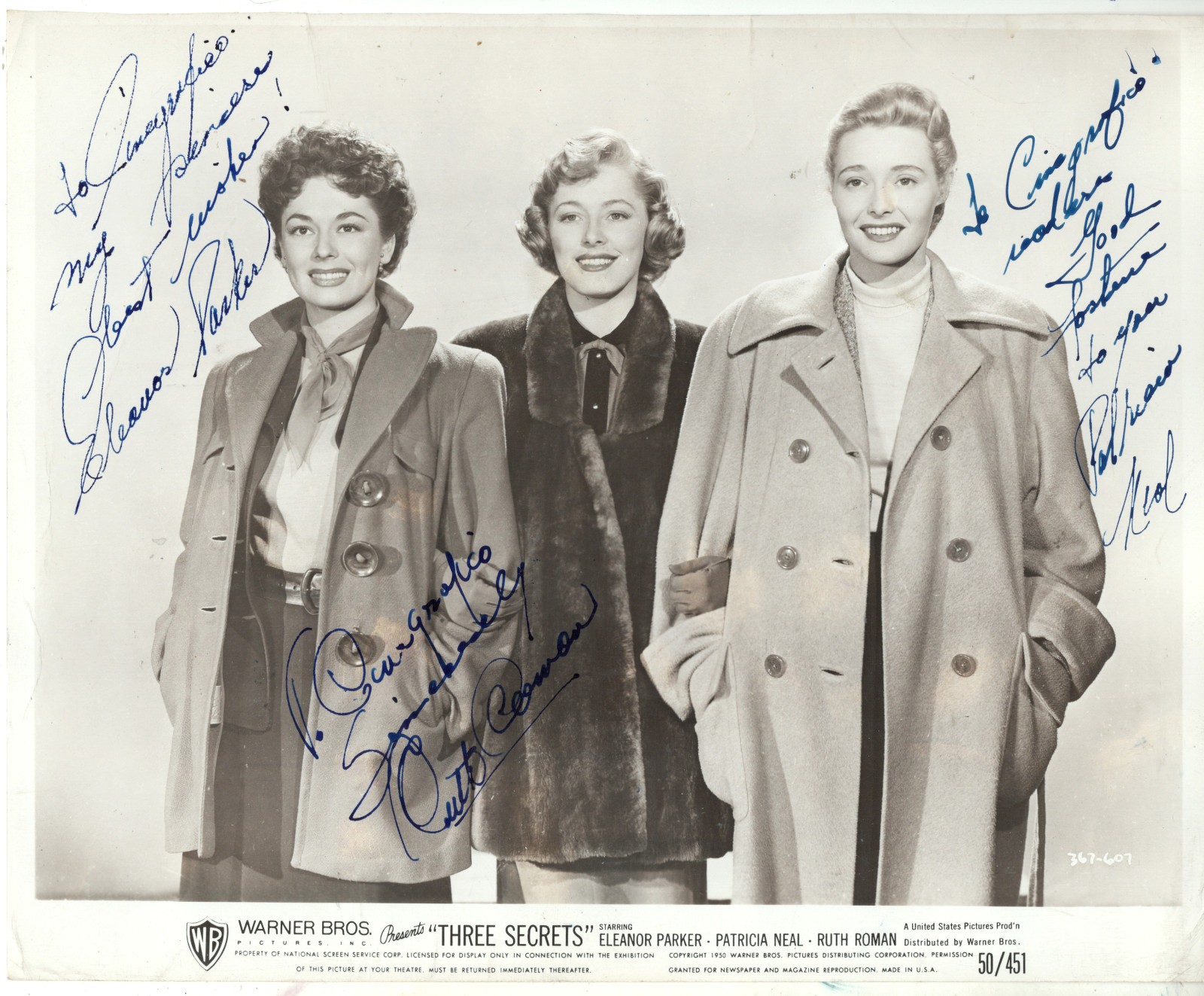 ELEANOR PARKER, RUTH ROMAN, PATRICIA NEAL 
