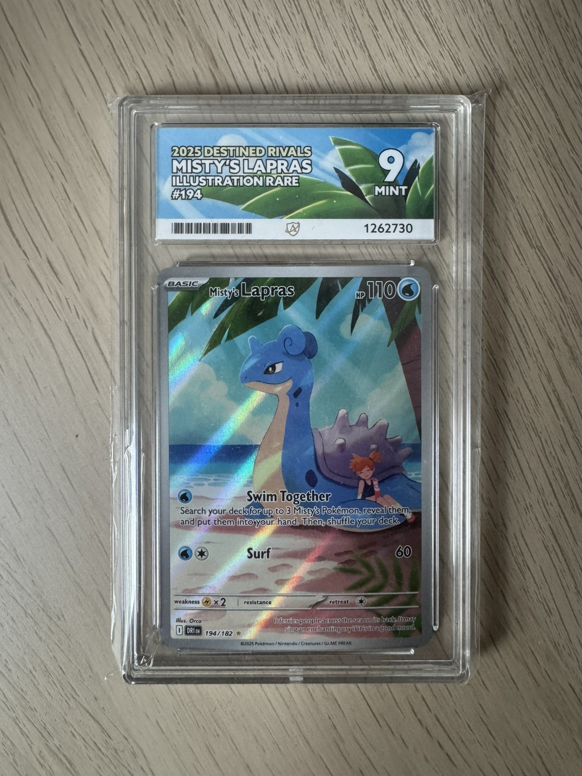 ACE 9   - Misty\'s Lapras - 194/182 - Destined Rivals - Pokemon - TRUSTED SELLER