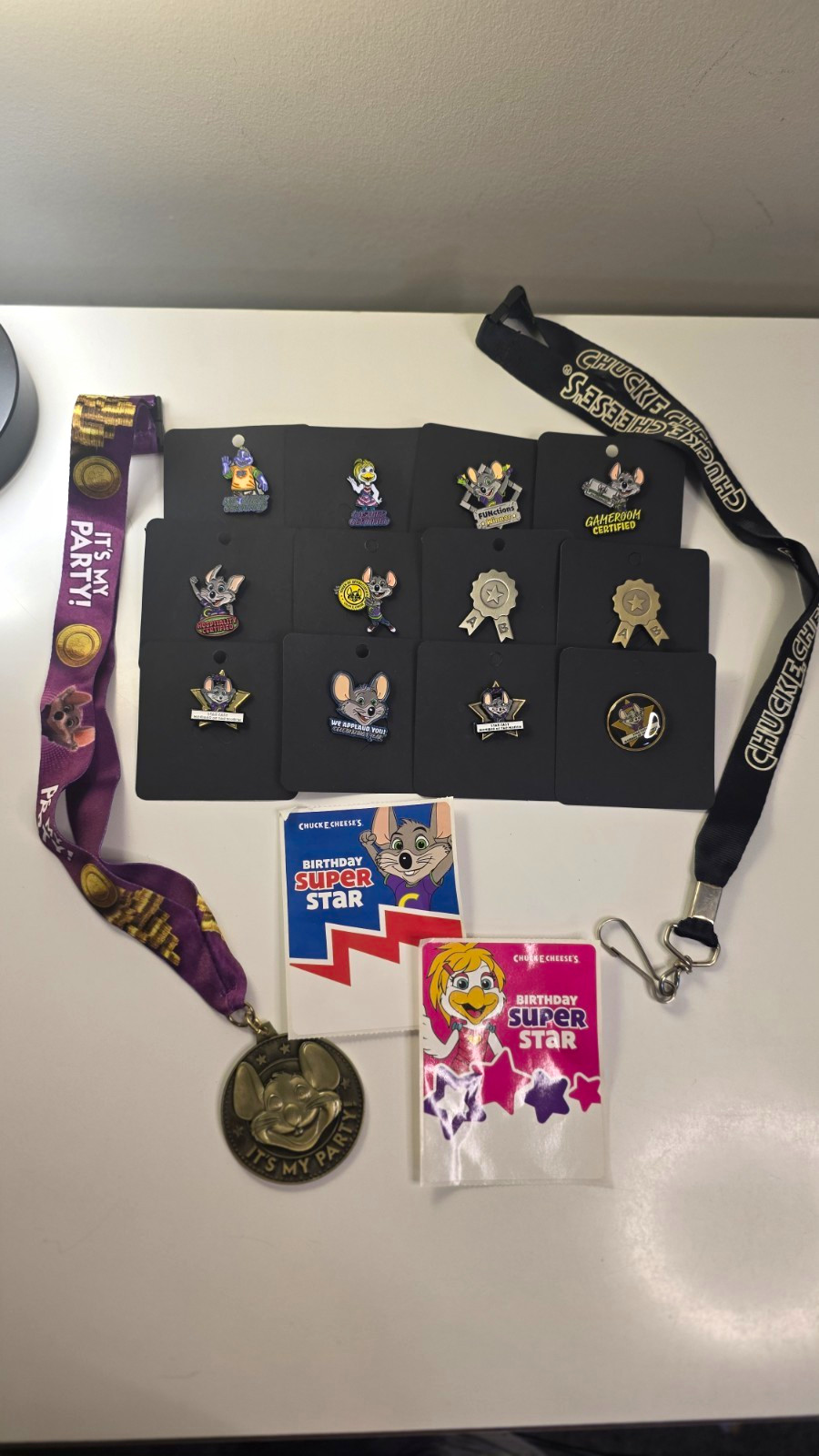 Chuck E Cheese  PIN lot