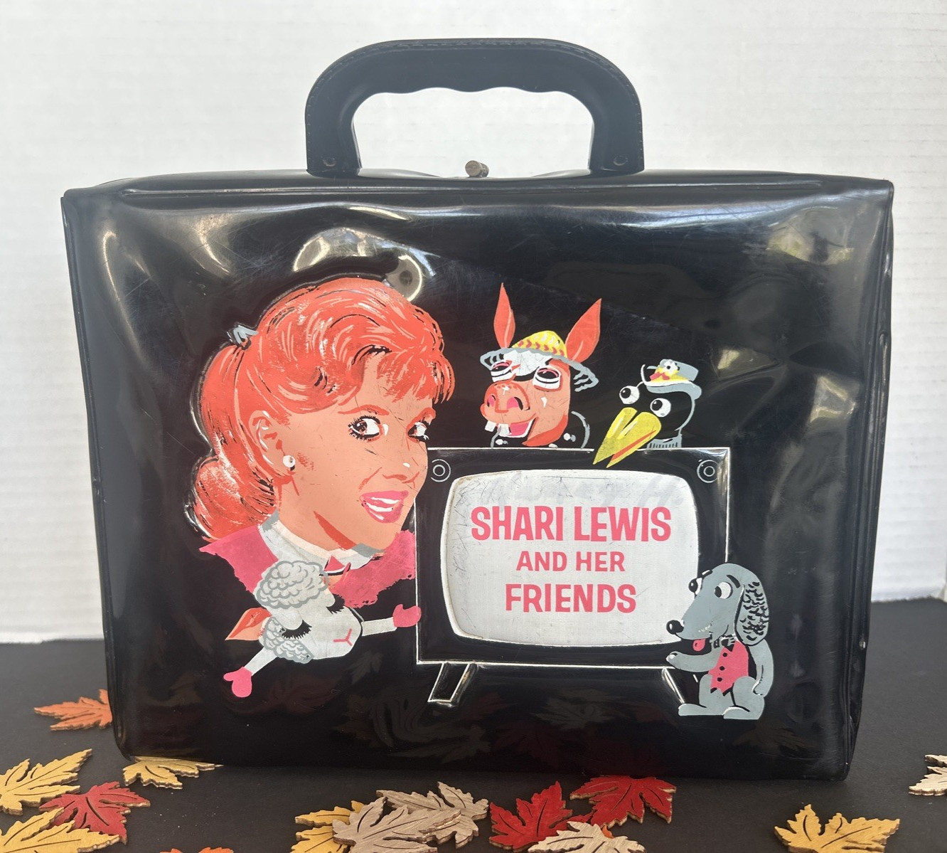 VINTAGE RARE 1963 SHAR LEWIS AND HER FRIENDS VINYL LUNCHBOX ~NO THERMOS~