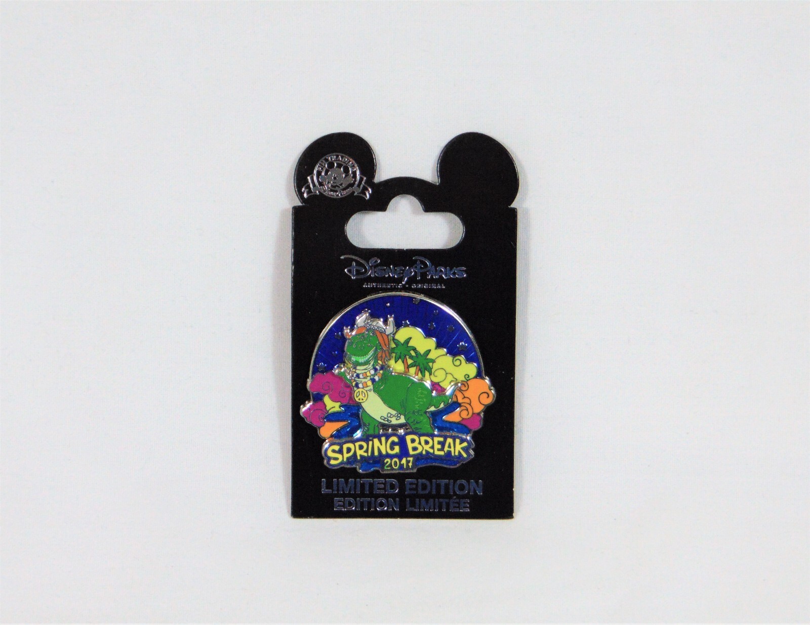 Disney 2017 Spring Break Toy Story Dinosaurs Rex Smiling 3D Pin LE 3000 NEW CUTE