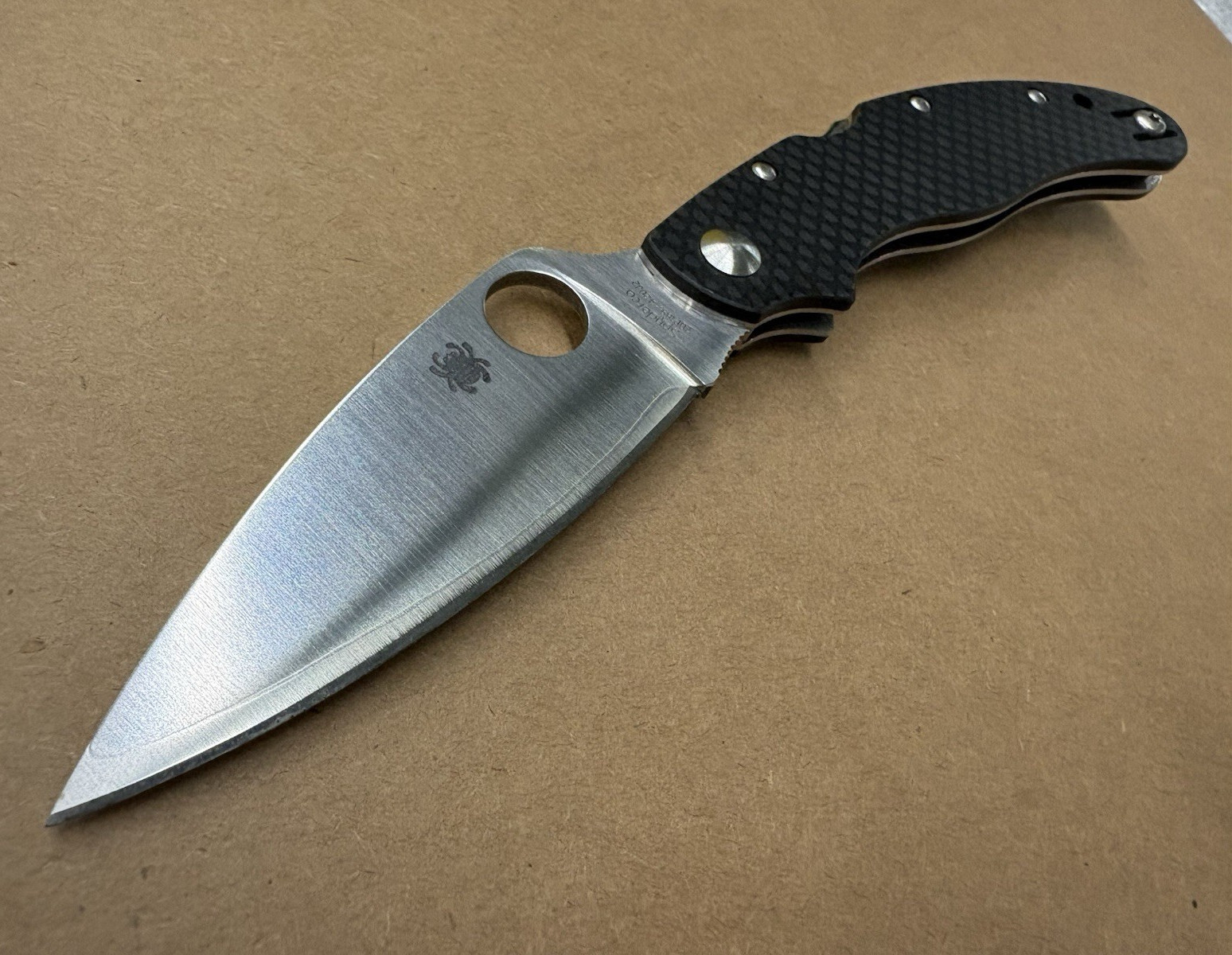 Spyderco Calypso 3.5 Carbon fiber ZDP-189 premium Japanese folding knife. WO Box