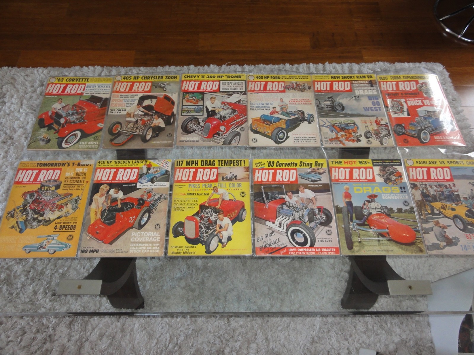 HOT ROD Magazine, Vintage, Complete 1962 Full Year – 12 Issues Jan–Dec Wow