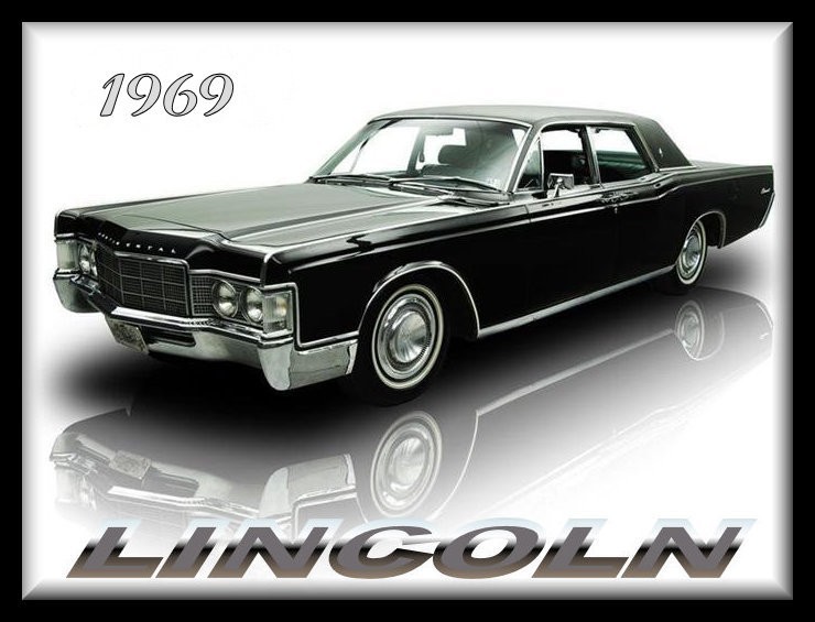 1969 Lincoln Continental sedan Black, Toolbox - Refrigerator Magnet, 42 MIL