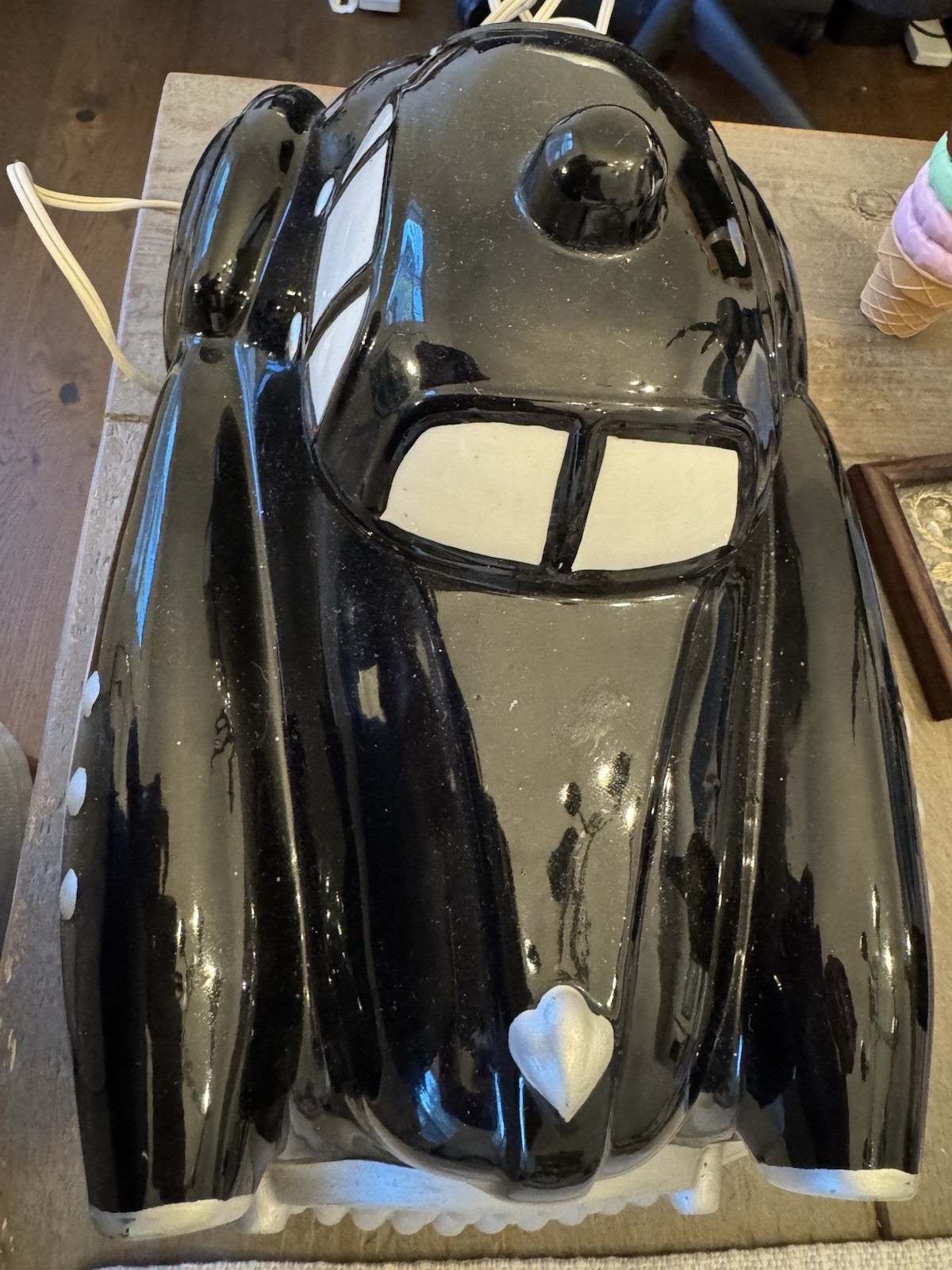 Vintage Sarsaparilla Black Car Art Deco Lamp Vintage Sarsaparilla Black Car Art Deco Lamp
