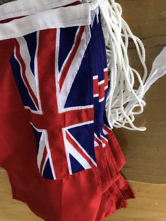  Red Ensign  Sewn Embroidered UK Manufactured MOD Woven Polyester Rope & Toggled
