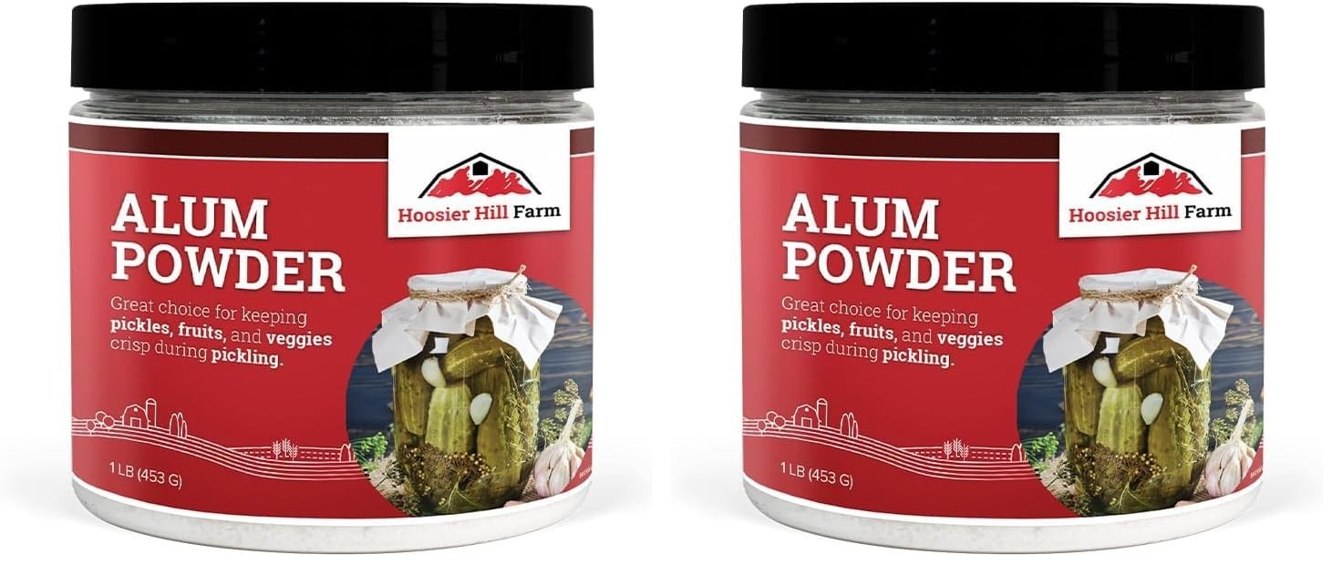 Hoosier Hill Farm Alum Granulated Pickle Powder, 1LB (Pack of 2)