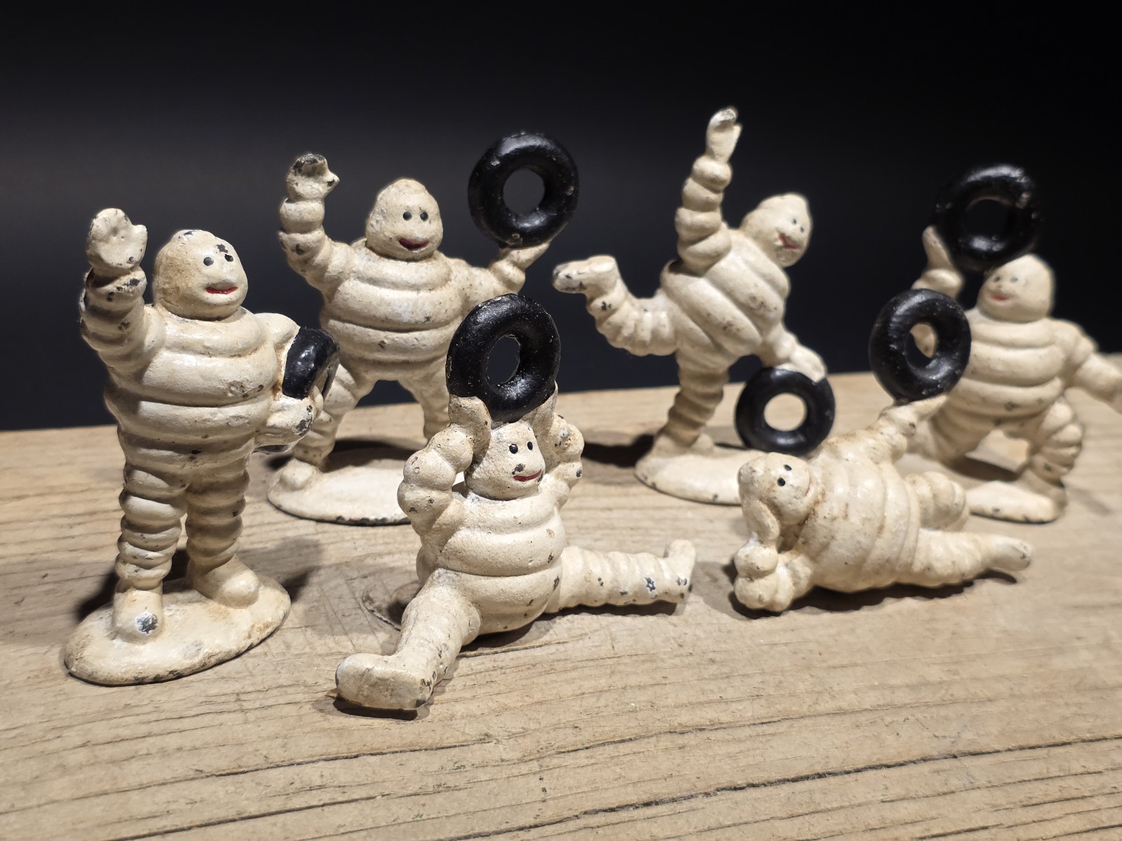 Vintage Style Cast Iron Set of 6 Michelin Men – Classic Advertising Vintage Style Cast Iron Set of 6 Michelin Men – Classic Advertising