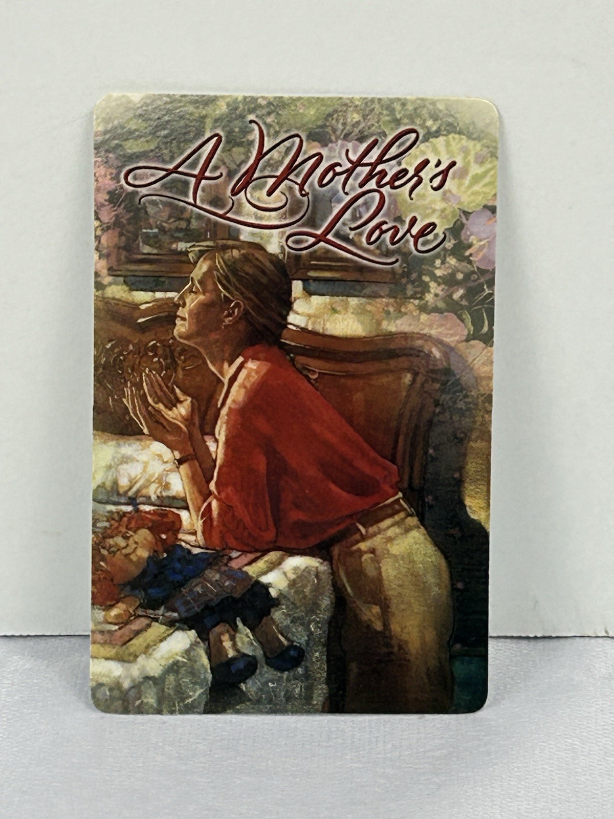 Vintage 1999 Mother’s Love Pocket Card Plaque Inspirational Christian Art Vintage 1999 Mother’s Love Pocket Card Plaque Inspirational Christian Art