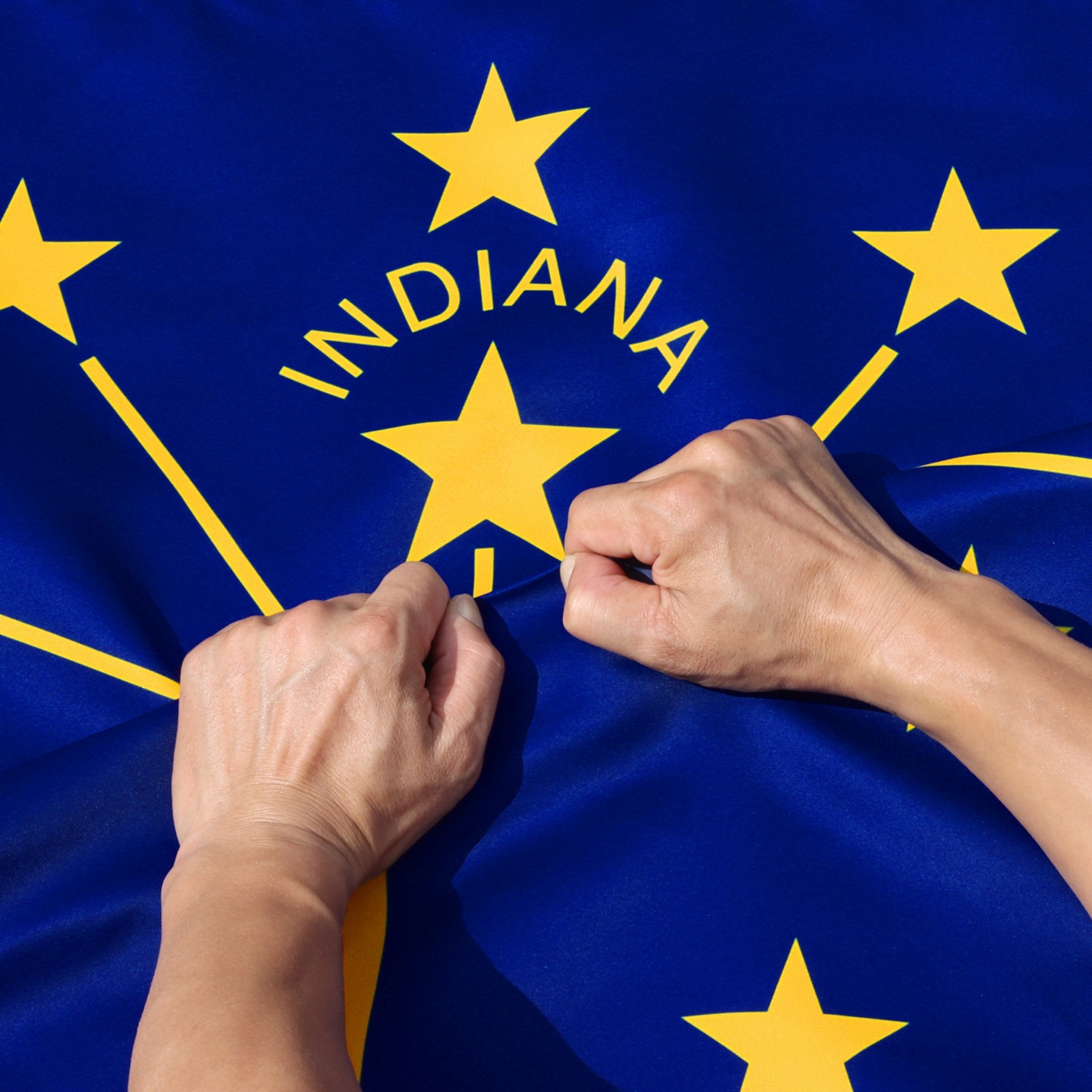 Anley Rip-Proof Double Sided 3-Ply Indiana State Flag 3x5 Foot Anley Rip-Proof Double Sided 3-Ply Indiana State Flag 3x5 Foot