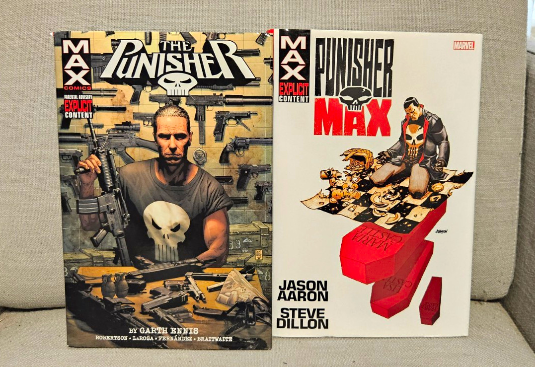 Marvel Punisher MAX Omnibus Lot 2 Garth Ennis Jason Aaron Steve Dillon Hardcover Marvel Punisher MAX Omnibus Lot 2 Garth Ennis Jason Aaron Steve Dillon Hardcover
