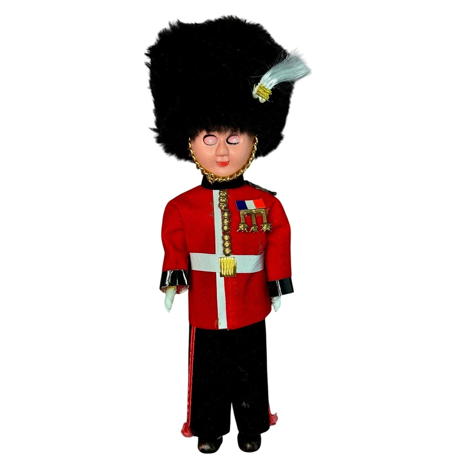 Vintage British Royal Guard Souvenir Doll 6.5 Inch Red Uniform Sleep Eye Vintage British Royal Guard Souvenir Doll 6.5 Inch Red Uniform Sleep Eye