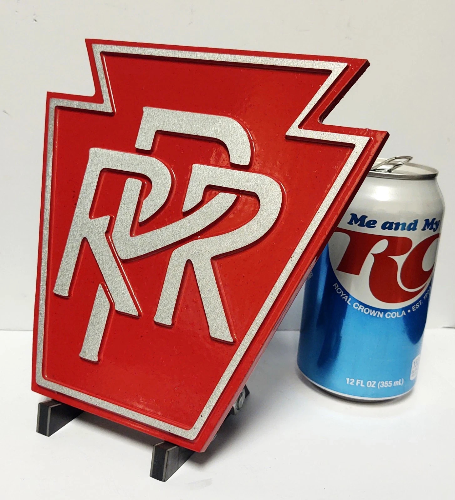 🔥 Cast Aluminum Pennsylvania Railroad PRR Engine Sign Plate Plaque Emblem 🔥 Cast Aluminum Pennsylvania Railroad PRR Engine Sign Plate Plaque Emblem
