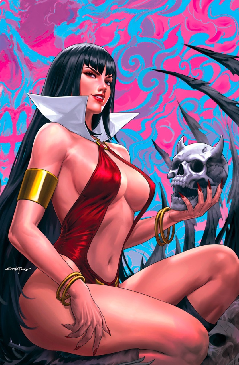 WITCHBLADE VAMPIRELLA #1 - SANTA FUNG COVER B VIRGIN VARIANT KNIGHT OF COMICS