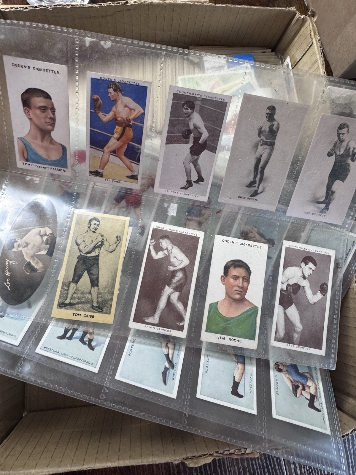 MASSIVE boxing Tobacco Card Job Lot 840+ Cards