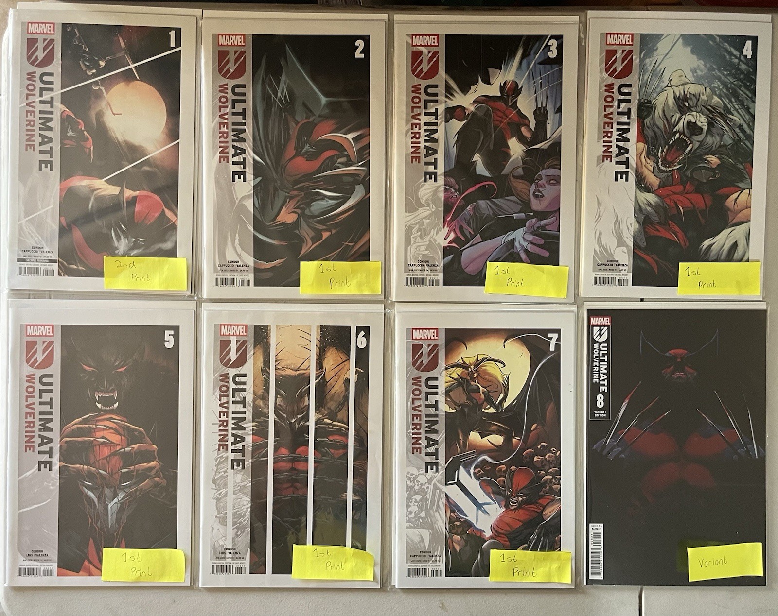 Marvel Ultimate Wolverine Comic Book Lot 1-16 Variant Covers 1st Prints