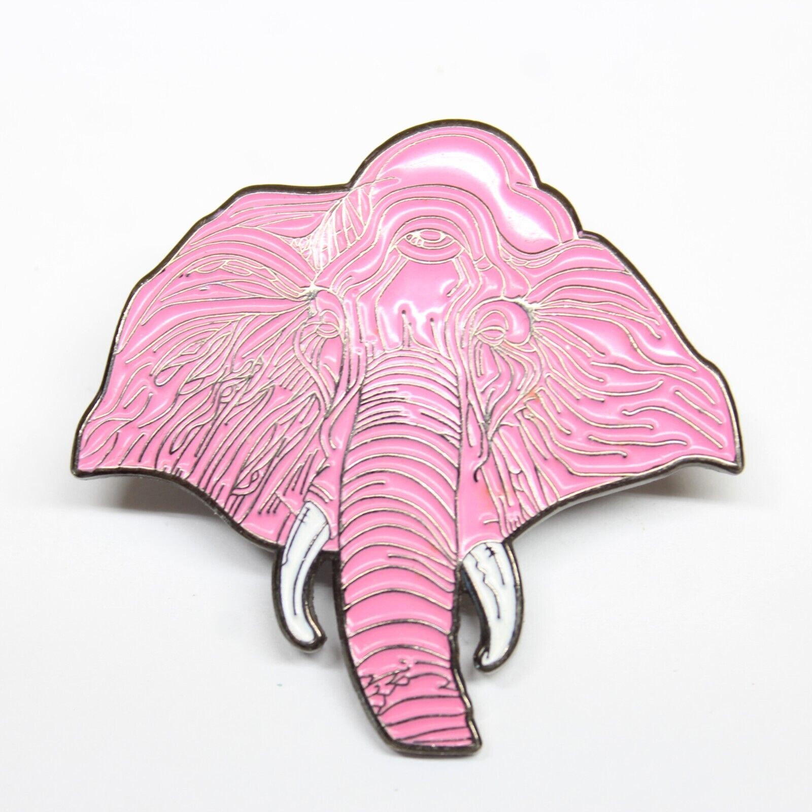 Pink Elephant Pin Lapel Enamel Collectible