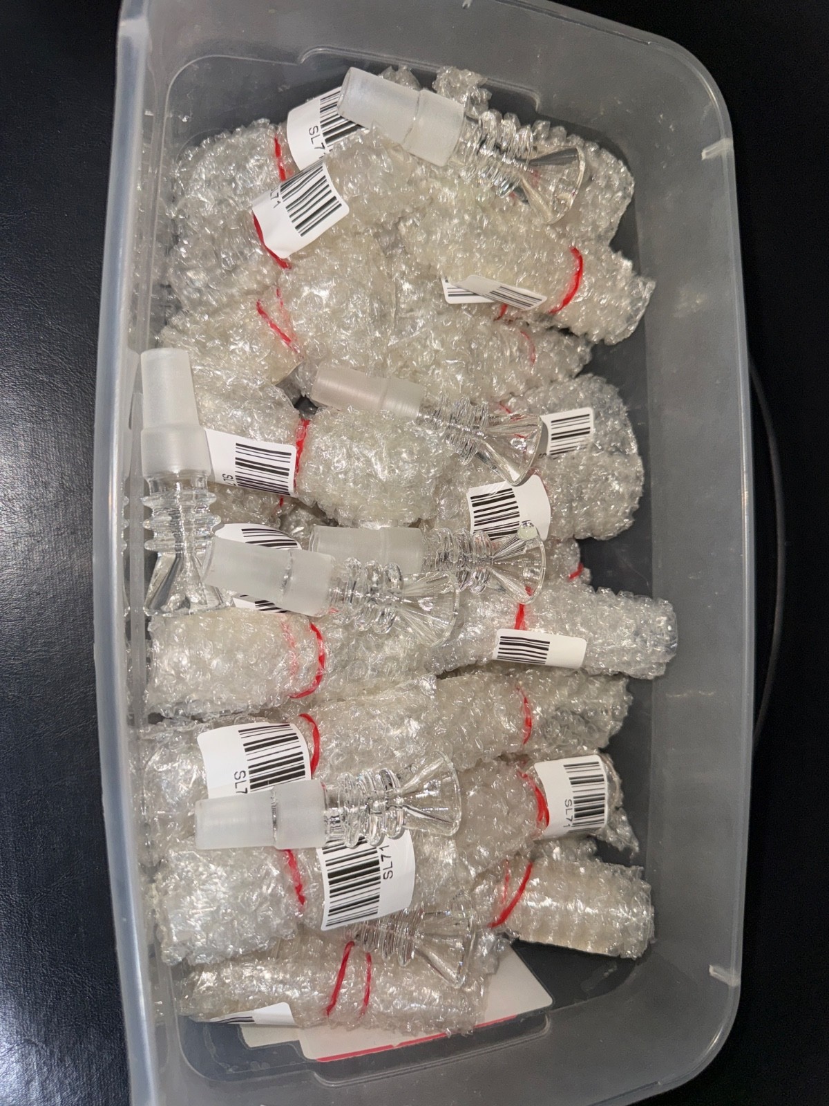 50x Clear Glass Bowl 14mm / 18mm  Wholesale Lot -FREE SHIPPING-