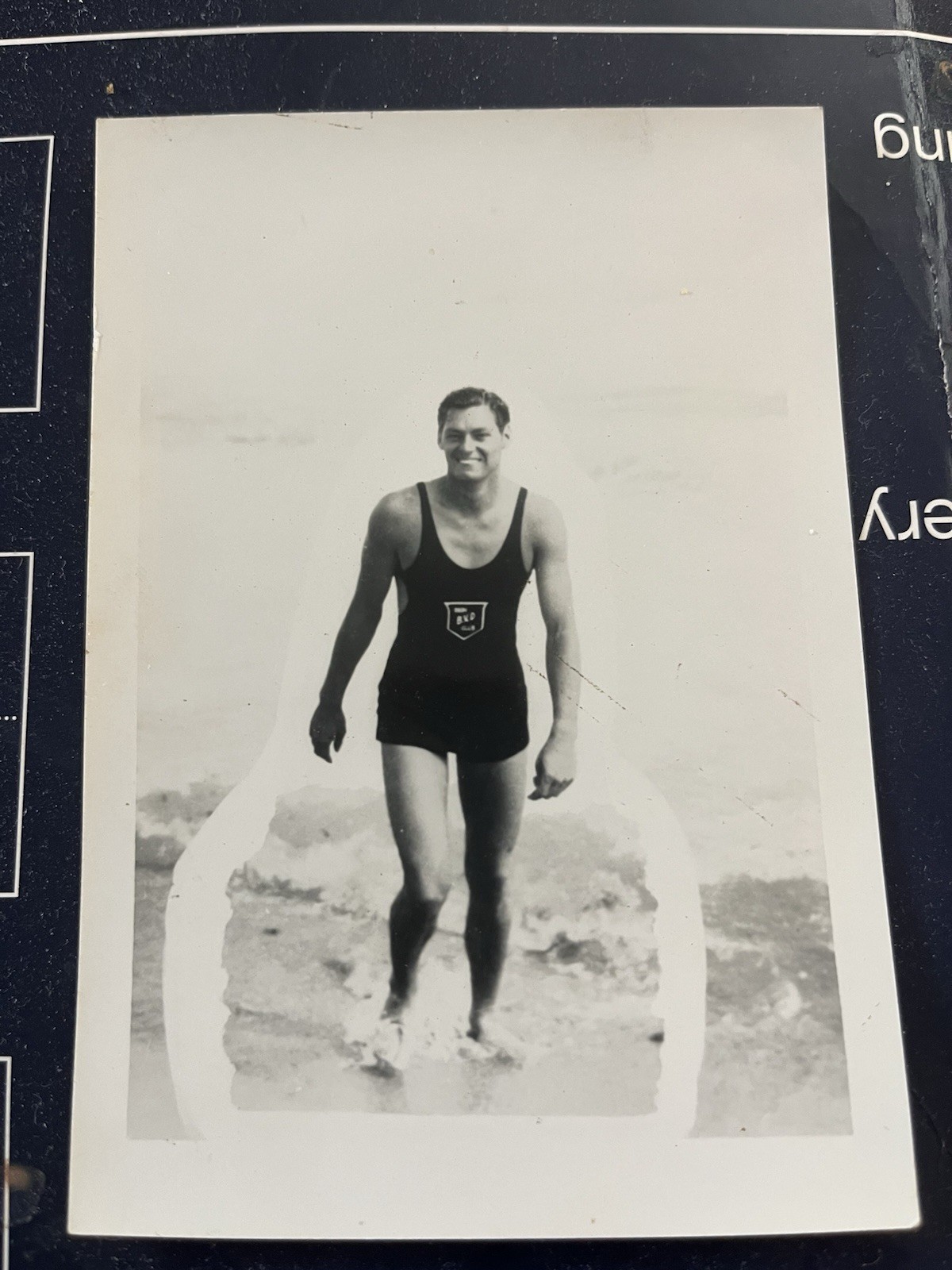 Vtg Orig 1920s JOHNNY WISEMILLER Photo Swimming 3 1/2” X 5” BW