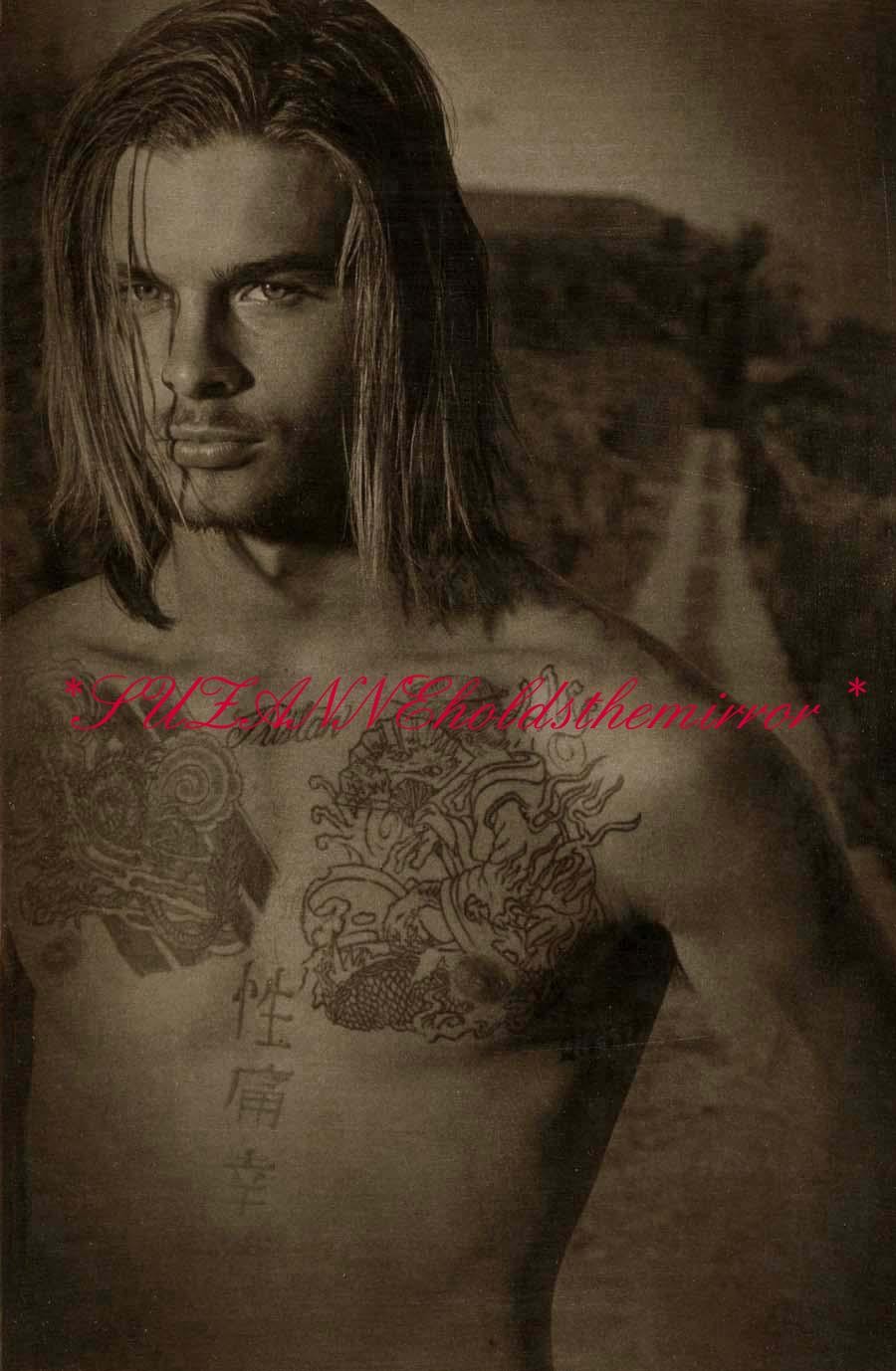 RARE VINTAGE GREG GORMAN GREG KNUDSON TATTOO PLATINUM GUM PRINT LARGE PHOTO GAY