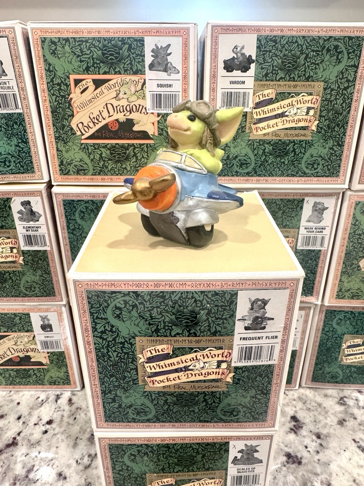 Lot of 14 Vintage Goebel Pocket Dragons Figurines - Mint With Original Boxes