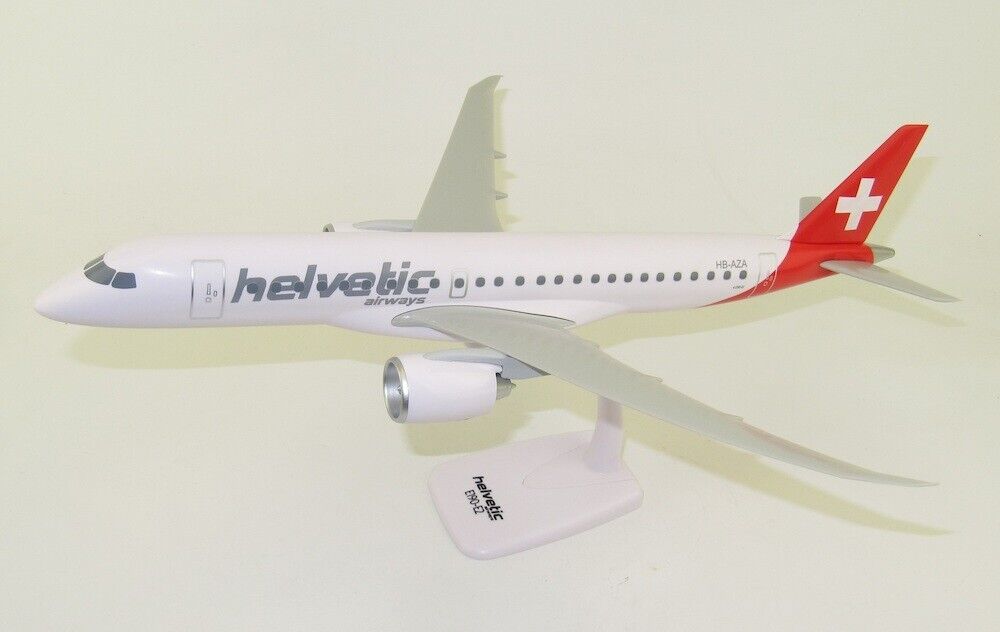 Helvetic Airways Embraer ERJ 190-E2 1/100 scale desk model NEW Lupa
