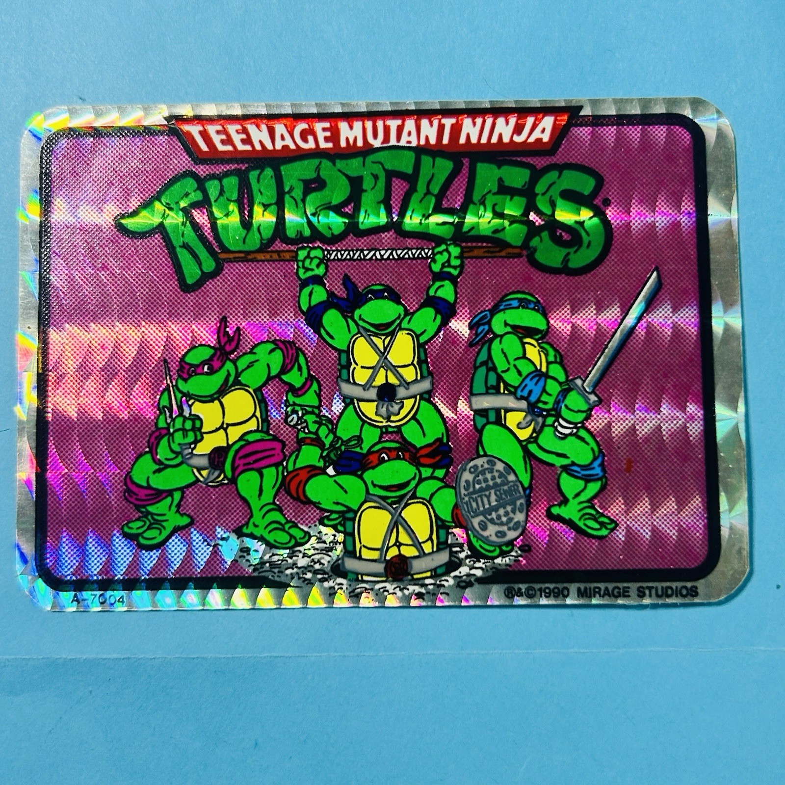 Vintage 1990 Mirage Teenage Mutant Ninja Turtles Vending  Machine Sticker A-7004