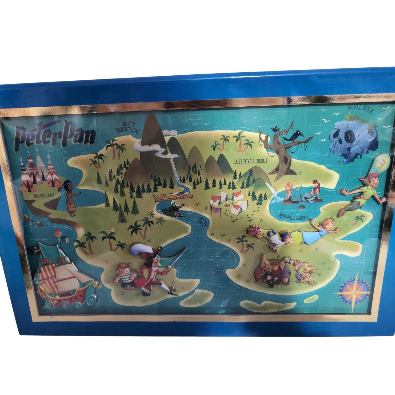 WDI - Peter Pan Set - Disney Maps - D23 Expo 2024 LE 400 Disney pins