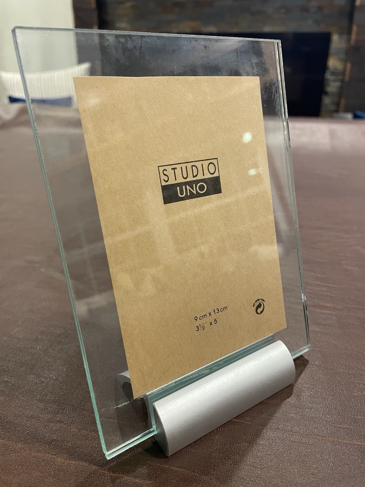 VTG Studio Uno 3x5 Glass Picture Frame, New In Box (2pc Glass Frame)