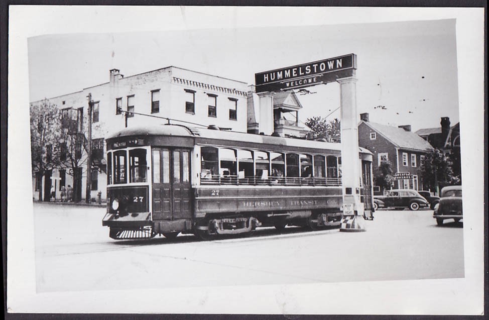 Hershey Transit Railway trolley photo #27 Hummelstown 1940s