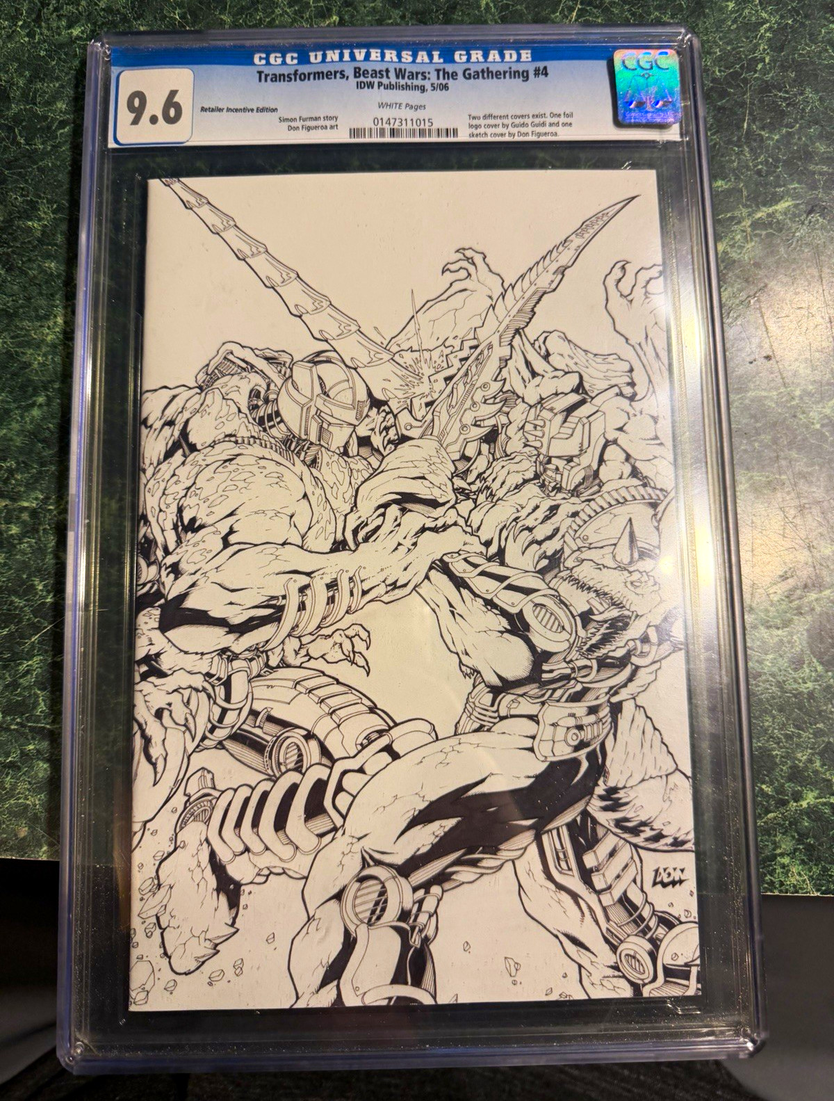 Transformers Beast Wars The Gathering #4 CGC 9.6 Sketch Incentive WP  